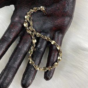 Vintage 14KGP Bracelet 7.5" Gold Tone